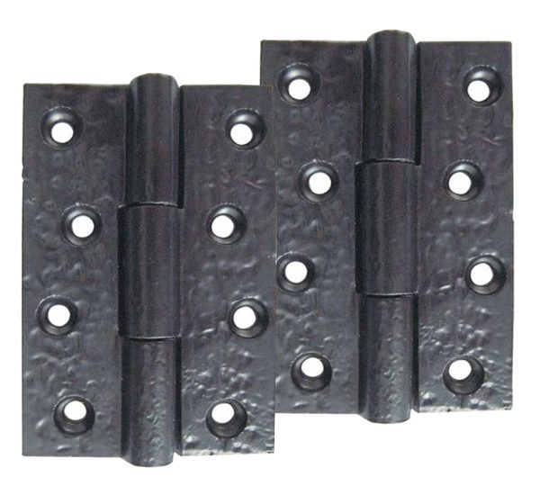 Frelan Hardware 4 Inch Butt Hinges, Black Finish (Sold In Pairs)