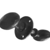 Oval Rim Door Knob Black