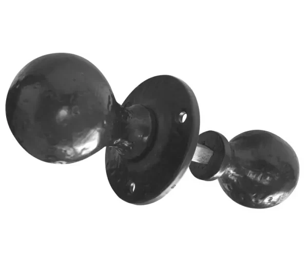 Ball Shape Rim Door Knob Black