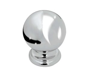 Ball Shaped Cupboard Knobs (18mm, 24mm, 28mm OR 38mm), Polished Chrome