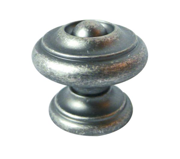 Tin Finish Cupboard Knob (25mm, 30mm OR 35mm), Tin