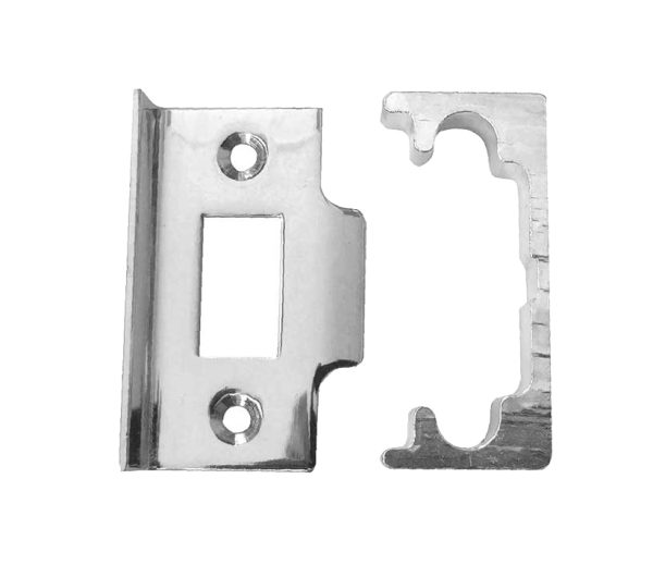 Frelan Hardware Rebate Set For Standard Tubular Latch Jl120, Nickel Plate