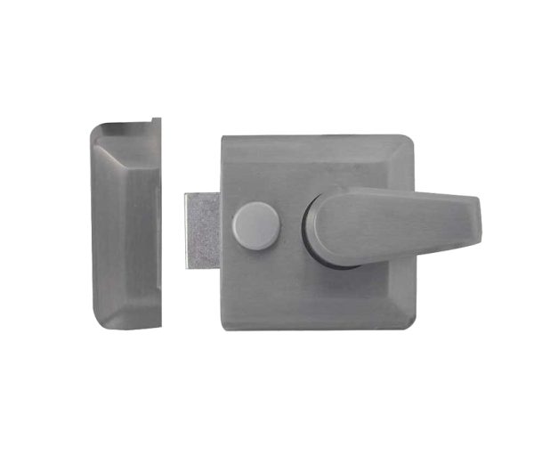 Frelan Hardware Narrow Stile Nightlatch, Satin Chrome