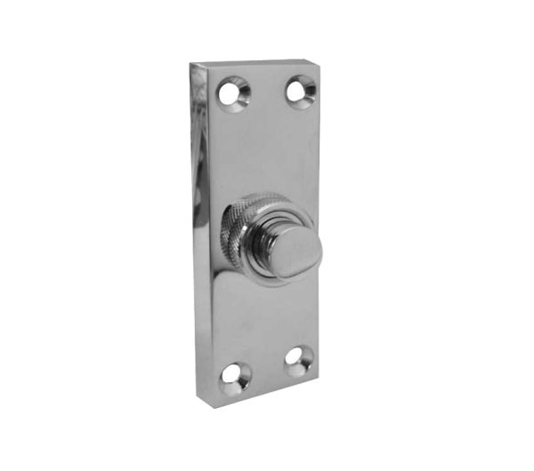 Frelan Hardware Bell Push, Polished Chrome