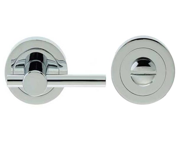 Frelan Hardware Easy Bathroom Turn & Release (50Mm X 10Mm), Polished Chrome