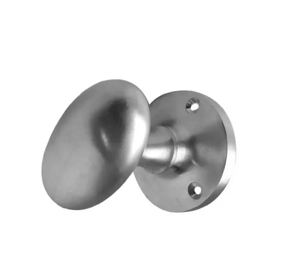 Kontrax Oval Mortice Door Knob Satin Chrome