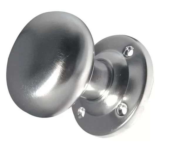 Kontrax Mushroom Mortice Door Knob Satin Chrome