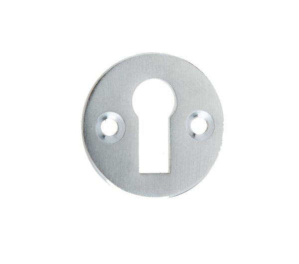 Frelan Hardware Standard Profile Round Escutcheon, Satin Chrome