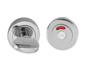 Frelan Hardware Bathroom Turn & Release With Indicator (50Mm X 10Mm), Polished Chrome