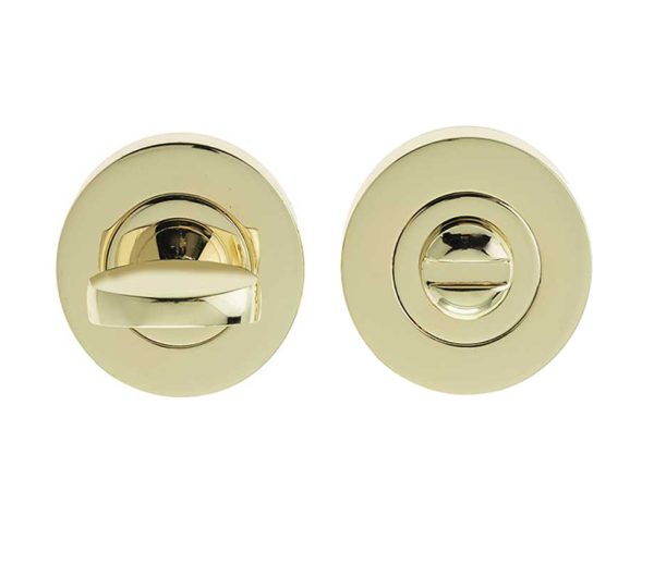 Frelan Hardware Bathroom Turn & Release (50Mm X 10Mm), Pvd Stainless Brass