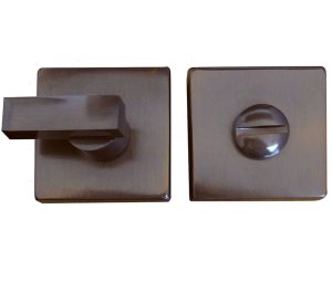 Frelan Hardware Square Bathroom Turn & Release (50Mm X 10Mm), Dark Bronze