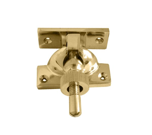 Frelan Hardware Heavy Brighton Sash Window Fastener, Polished Brass