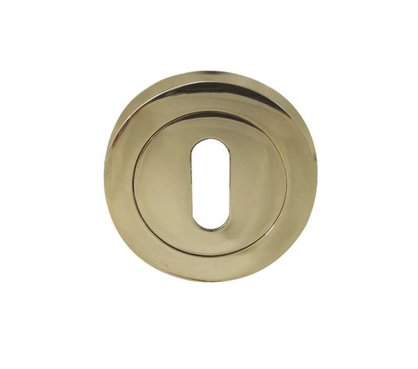 Frelan Hardware Standard Profile Escutcheon, Pvd Stainless Brass