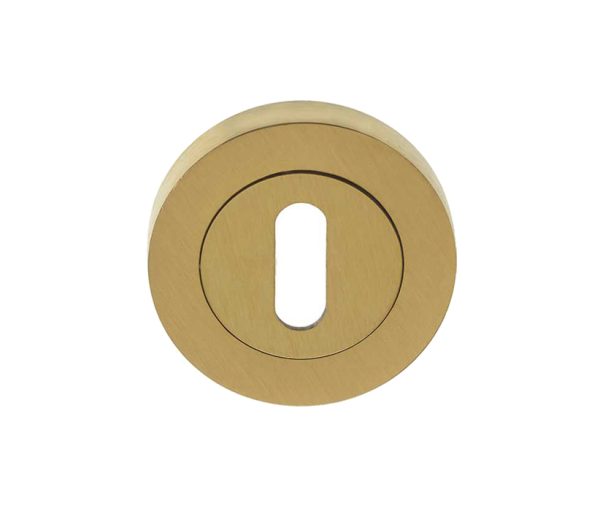 Frelan Hardware Standard Profile Escutcheon, Satin Brass