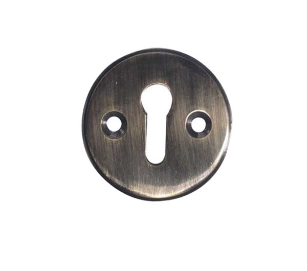 Frelan Hardware Standard Profile Escutcheon (40Mm Diameter), Antique Brass