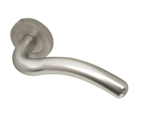 Frelan Hardware Paja Flow Door Handles On Round Rose