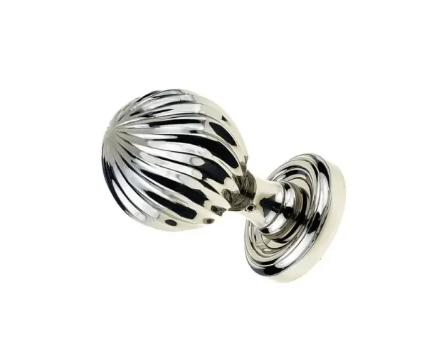 Clarisse Mortice Door Knob Polished Nickel