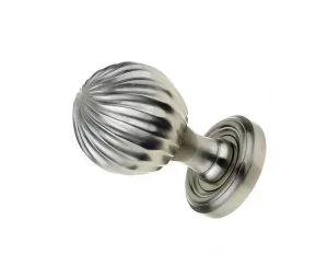 Clarisse Mortice Door Knob Satin Nickel