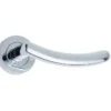 Mailand Door Handle On Rose Polished Chrome