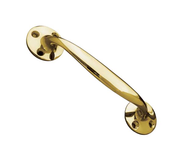 Bow Shaped Pull Handle (152mm OR 175mm), Polished Brass