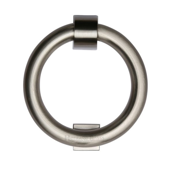 Heritage Brass Ring Door Knocker, Satin Nickel