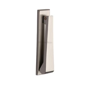 Heritage Brass Contemporary Slim Door Knocker, Satin Nickel