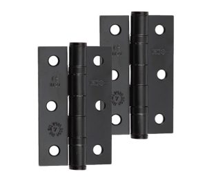 Frelan Hardware 3 Inch Ball Bearing Hinges, Black Finish - J8502BL