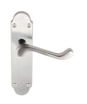 Lever On Back Plate Shaped Scroll - Lever Latch -168X40Mm