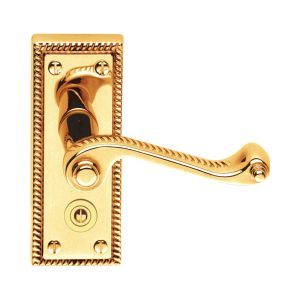 Lever On Back Plate Georgian - Lever Lock -150X45Mm