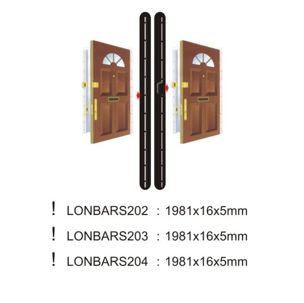 Door Secure Bar - 1981X16X5Mm