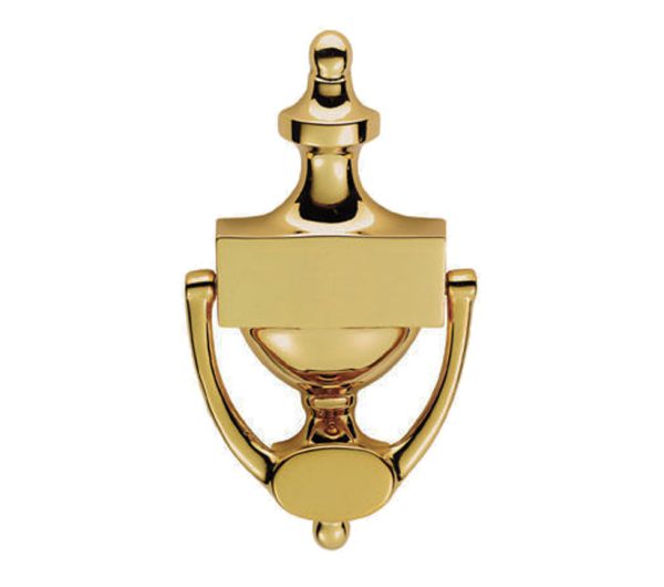 Victorian Urn Door Knocker (196Mm), Pvd Stainless Brass