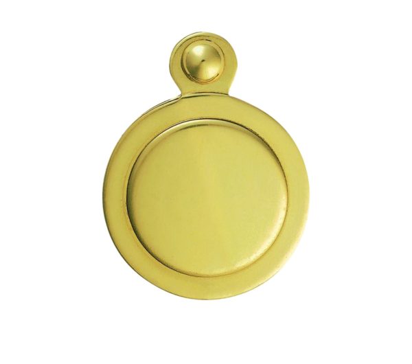 Covered Standard Profile Escutcheons, Polished Brass