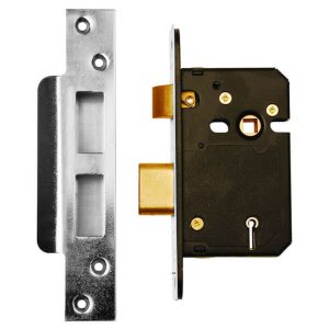 5 Lever Sash Lock – 63mm – Satin Stainless Steel Finish