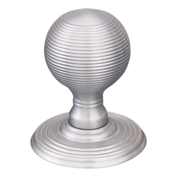 Architectural Reeded Mortice Knob -70x51mm