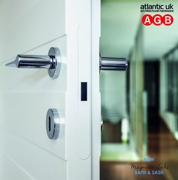 AGB Polaris 2XT Magnetic Bathroom Lock 50mm backset - Bronze