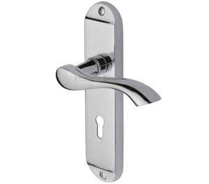 Heritage Brass Algarve Polished Chrome Door Handles (Sold In Pairs)