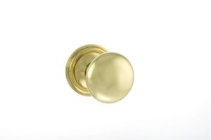 Atlantic Old English Harrogate Solid Brass Mushroom Mortice Knob, Polished Brass - OE58MMKPB (sold in pairs)