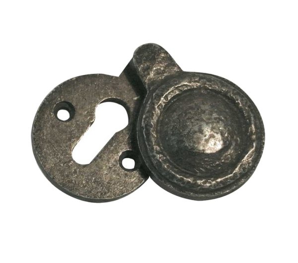 Frelan Hardware Covered Escutcheon, Pewter Finish