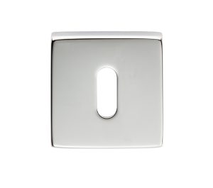 Manital Standard Profile Escutcheon On Square Rose, Polished Chrome (Sold In Singles)