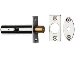 Heritage Brass Hex/Rack Bolt Without Turn, Polished Chrome