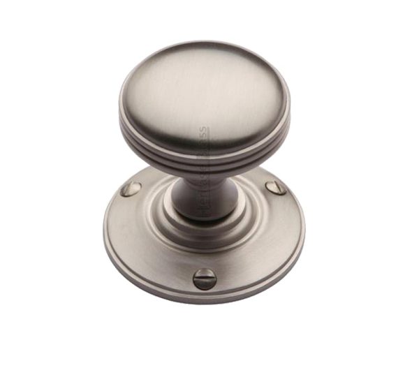 Heritage Brass Richmond Mortice Door Knobs, Satin Nickel (Sold In Pairs)