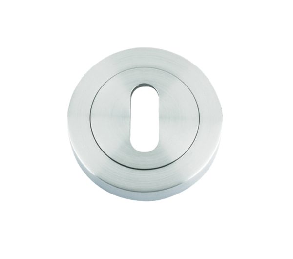 Zoo Hardware Rosso Maniglie Standard Profile Escutcheon, Satin Chrome