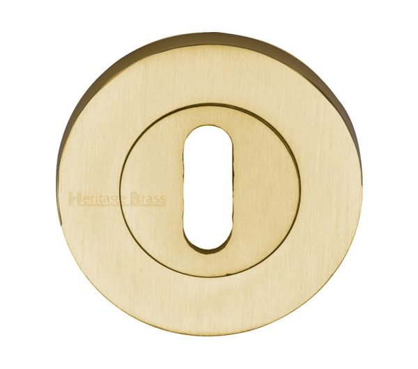 Heritage Brass Standard Key Escutcheon, Satin Brass