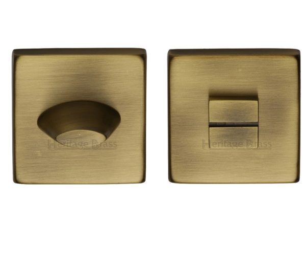 Heritage Brass Square 54Mm X 54Mm Turn & Release, Antique Brass