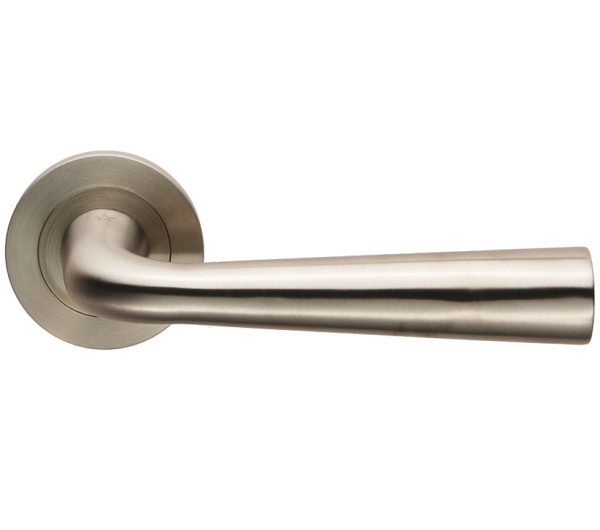 Eurospec Flavi Satin Stainless Steel Door Handles (Sold In Pairs)