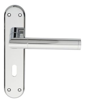 SZM044CP Serozzetta Scope Lever On Backplate - Lock 57mm C/C Polished Chrome