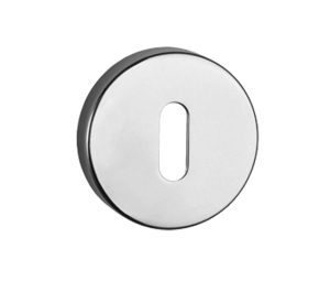 Atlantic Tupai Rapido Curva/Quadraline Round Euro Profile Escutcheon, Polished Chrome - TESCERPC (sold in pairs)