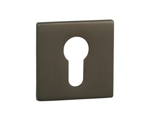 Atlantic Tupai Rapido 5S Line 5mm Slimline Square Euro Profile Escutcheon, Titanium - TESCES5STT (sold in pairs)