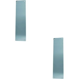 Door Finger Plates - Push & Pull - 300x75mm - Polished Stainless Steel