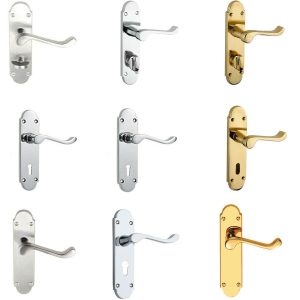 Internal Scroll Door Handles - 168x40mm - Multiple Finishes